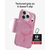 image:imageZAGG Milan Case for iPhone 17e 16e 1514 13  Stylish amp Slim Design 13ft Drop Protection Wireless Charging Compatible EcoFriendlyGlitter Swirl SilverPink Glimmering Wave