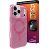 image:imageZAGG Milan Case for iPhone 17e 16e 1514 13  Stylish amp Slim Design 13ft Drop Protection Wireless Charging Compatible EcoFriendlyGlitter Swirl SilverPink Glimmering Wave