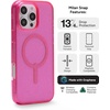 image:imageZAGG Milan Case for iPhone 17e 16e 1514 13  Stylish amp Slim Design 13ft Drop Protection Wireless Charging Compatible EcoFriendlyGlitter Swirl SilverPink Glitter