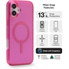 image:imageZAGG Milan Case for iPhone 17e 16e 1514 13  Stylish amp Slim Design 13ft Drop Protection Wireless Charging Compatible EcoFriendlyGlitter Swirl SilverPink Glitter