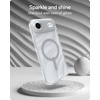 image:imageZAGG Milan Case for iPhone 17e 16e 1514 13  Stylish amp Slim Design 13ft Drop Protection Wireless Charging Compatible EcoFriendlyGlitter Swirl SilverSilver Glitter Swirl