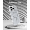 image:imageZAGG Milan Case for iPhone 17e 16e 1514 13  Stylish amp Slim Design 13ft Drop Protection Wireless Charging Compatible EcoFriendlyGlitter Swirl SilverSilver Glitter Swirl