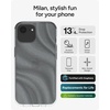 image:imageZAGG Milan Case for iPhone 17e 16e 1514 13  Stylish amp Slim Design 13ft Drop Protection Wireless Charging Compatible EcoFriendlyGlitter Swirl SilverSwirl Glitter