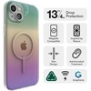 image:imageZAGG Milan Snap iPhone 15 Plus Case  MagSafe Case with 4m Drop Protection Graphene AntiYellowing amp ScratchResistant Wireless Charging Iridescent