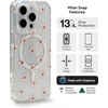 image:imageZAGG Milan Snap iPhone 151413 Case  Drop Protection 13ft4m Durable Graphene Phone Case AntiYellowing amp ScratchResistant Wireless Charging MagSafe Case Leaf GreenPink Daisies