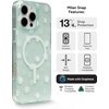 image:imageZAGG Milan Snap iPhone 151413 Case  Drop Protection 13ft4m Durable Graphene Phone Case AntiYellowing amp ScratchResistant Wireless Charging MagSafe Case Leaf GreenGreen Daisies