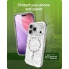 image:imageZAGG Milan Snap iPhone 151413 Case  Drop Protection 13ft4m Durable Graphene Phone Case AntiYellowing amp ScratchResistant Wireless Charging MagSafe Case Leaf GreenWhite Boho Blossom