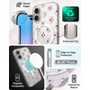 image:imageZAGG Milan Snap iPhone 151413 Case  Drop Protection 13ft4m Durable Graphene Phone Case AntiYellowing amp ScratchResistant Wireless Charging MagSafe Case Leaf GreenPink Daisies