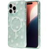 image:imageZAGG Milan Snap iPhone 151413 Case  Drop Protection 13ft4m Durable Graphene Phone Case AntiYellowing amp ScratchResistant Wireless Charging MagSafe Case Leaf GreenGreen Daisies