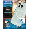 image:imageZAGG Milan Snap iPhone 151413 Case  Drop Protection 13ft4m Durable Graphene Phone Case AntiYellowing amp ScratchResistant Wireless Charging MagSafe Case Leaf GreenGreen Daisies