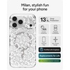 image:imageZAGG Milan Snap iPhone 151413 Case  Drop Protection 13ft4m Durable Graphene Phone Case AntiYellowing amp ScratchResistant Wireless Charging MagSafe Case Leaf GreenWhite Boho Blossom