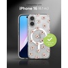 image:imageZAGG Milan Snap iPhone 151413 Case  Drop Protection 13ft4m Durable Graphene Phone Case AntiYellowing amp ScratchResistant Wireless Charging MagSafe Case Leaf GreenPink Daisies