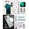 image:imageZAGG Milan Snap iPhone 151413 Case  Drop Protection 13ft4m Durable Graphene Phone Case AntiYellowing amp ScratchResistant Wireless Charging MagSafe Case Leaf GreenPink Daisies