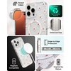 image:imageZAGG Milan Snap iPhone 151413 Case  Drop Protection 13ft4m Durable Graphene Phone Case AntiYellowing amp ScratchResistant Wireless Charging MagSafe Case Leaf GreenPink Daisies