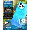 image:imageZAGG Milan Snap iPhone 151413 Case  Drop Protection 13ft4m Durable Graphene ScratchResistant Wireless Charging MagSafe Case IridescentDeep Aurora