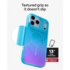 image:imageZAGG Milan Snap iPhone 151413 Case  Drop Protection 13ft4m Durable Graphene ScratchResistant Wireless Charging MagSafe Case IridescentDeep Aurora