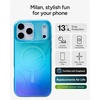 image:imageZAGG Milan Snap iPhone 151413 Case  Drop Protection 13ft4m Durable Graphene ScratchResistant Wireless Charging MagSafe Case IridescentDeep Aurora