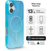image:imageZAGG Milan Snap iPhone 151413 Case  Drop Protection 13ft4m Durable Graphene ScratchResistant Wireless Charging MagSafe Case IridescentDeep Aurora