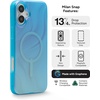 image:imageZAGG Milan Snap iPhone 151413 Case  Drop Protection 13ft4m Durable Graphene ScratchResistant Wireless Charging MagSafe Case IridescentDeep Aurora