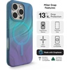 image:imageZAGG Milan Snap iPhone 151413 Case  Drop Protection 13ft4m Durable Graphene ScratchResistant Wireless Charging MagSafe Case IridescentDeep Aurora