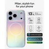 image:imageZAGG Milan Snap iPhone 151413 Case  Drop Protection 13ft4m Durable Graphene ScratchResistant Wireless Charging MagSafe Case IridescentIridescent
