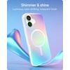 image:imageZAGG Milan Snap iPhone 151413 Case  Drop Protection 13ft4m Durable Graphene ScratchResistant Wireless Charging MagSafe Case IridescentIridescent