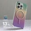 image:imageZAGG Milan Snap iPhone 151413 Case  Drop Protection 13ft4m Durable Graphene ScratchResistant Wireless Charging MagSafe Case IridescentIridescent
