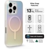 image:imageZAGG Milan Snap iPhone 151413 Case  Drop Protection 13ft4m Durable Graphene ScratchResistant Wireless Charging MagSafe Case IridescentIridescent