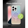 image:imageZAGG Milan Snap iPhone 151413 Case  Drop Protection 13ft4m Durable Graphene ScratchResistant Wireless Charging MagSafe Case IridescentIridescent