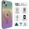 image:imageZAGG Milan Snap iPhone 151413 Case  Drop Protection 13ft4m Durable Graphene ScratchResistant Wireless Charging MagSafe Case IridescentIridescent