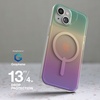 image:imageZAGG Milan Snap iPhone 151413 Case  Drop Protection 13ft4m Durable Graphene ScratchResistant Wireless Charging MagSafe Case IridescentIridescent