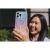 image:imageZAGG Milan Snap iPhone 151413 Case  Drop Protection 13ft4m Durable Graphene ScratchResistant Wireless Charging MagSafe Case IridescentIridescent