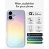 image:imageZAGG Milan Snap iPhone 151413 Case  Drop Protection 13ft4m Durable Graphene ScratchResistant Wireless Charging MagSafe Case IridescentIridescent