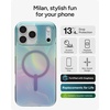 image:imageZAGG Milan Snap iPhone 151413 Case  Drop Protection 13ft4m Durable Graphene ScratchResistant Wireless Charging MagSafe Case IridescentIridescent Bubble