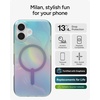 image:imageZAGG Milan Snap iPhone 151413 Case  Drop Protection 13ft4m Durable Graphene ScratchResistant Wireless Charging MagSafe Case IridescentIridescent Bubble