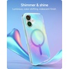 image:imageZAGG Milan Snap iPhone 151413 Case  Drop Protection 13ft4m Durable Graphene ScratchResistant Wireless Charging MagSafe Case IridescentIridescent Bubble