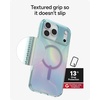 image:imageZAGG Milan Snap iPhone 151413 Case  Drop Protection 13ft4m Durable Graphene ScratchResistant Wireless Charging MagSafe Case IridescentIridescent Bubble