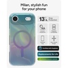 image:imageZAGG Milan Snap iPhone 151413 Case  Drop Protection 13ft4m Durable Graphene ScratchResistant Wireless Charging MagSafe Case IridescentIridescent Bubble
