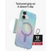 image:imageZAGG Milan Snap iPhone 151413 Case  Drop Protection 13ft4m Durable Graphene ScratchResistant Wireless Charging MagSafe Case IridescentIridescent Bubble