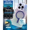 image:imageZAGG Milan Snap iPhone 151413 Case  Drop Protection 13ft4m Durable Graphene ScratchResistant Wireless Charging MagSafe Case IridescentLeopard Iridescent