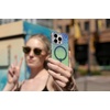 image:imageZAGG Milan Snap iPhone 151413 Case  Drop Protection 13ft4m Durable Graphene ScratchResistant Wireless Charging MagSafe Case IridescentLeopard Iridescent