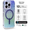 image:imageZAGG Milan Snap iPhone 151413 Case  Drop Protection 13ft4m Durable Graphene ScratchResistant Wireless Charging MagSafe Case IridescentLeopard Iridescent