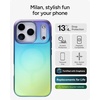 image:imageZAGG Milan Snap iPhone 151413 Case  Drop Protection 13ft4m Durable Graphene ScratchResistant Wireless Charging MagSafe Case IridescentRaven Feather