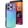 image:imageZAGG Milan Snap iPhone 151413 Case  Drop Protection 13ft4m Durable Graphene ScratchResistant Wireless Charging MagSafe Case IridescentRaven Feather