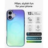 image:imageZAGG Milan Snap iPhone 151413 Case  Drop Protection 13ft4m Durable Graphene ScratchResistant Wireless Charging MagSafe Case IridescentRaven Feather
