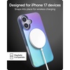 image:imageZAGG Milan Snap iPhone 151413 Case  Drop Protection 13ft4m Durable Graphene ScratchResistant Wireless Charging MagSafe Case IridescentRaven Feather
