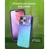 image:imageZAGG Milan Snap iPhone 151413 Case  Drop Protection 13ft4m Durable Graphene ScratchResistant Wireless Charging MagSafe Case IridescentRaven Feather