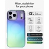 image:imageZAGG Milan Snap iPhone 151413 Case  Drop Protection 13ft4m Durable Graphene ScratchResistant Wireless Charging MagSafe Case IridescentRaven Feather