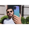 image:imageZAGG Milan Snap iPhone 151413 Case  Drop Protection 13ft4m Durable Graphene ScratchResistant Wireless Charging MagSafe Case IridescentRaven Feather Green
