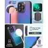 image:imageZAGG Milan Snap iPhone 151413 Case  Drop Protection 13ft4m Durable Graphene ScratchResistant Wireless Charging MagSafe Case IridescentRaven Feather Green
